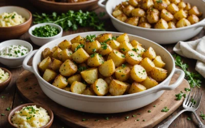 Réinventez la purée : les mystères des pommes de terre écrasées au four