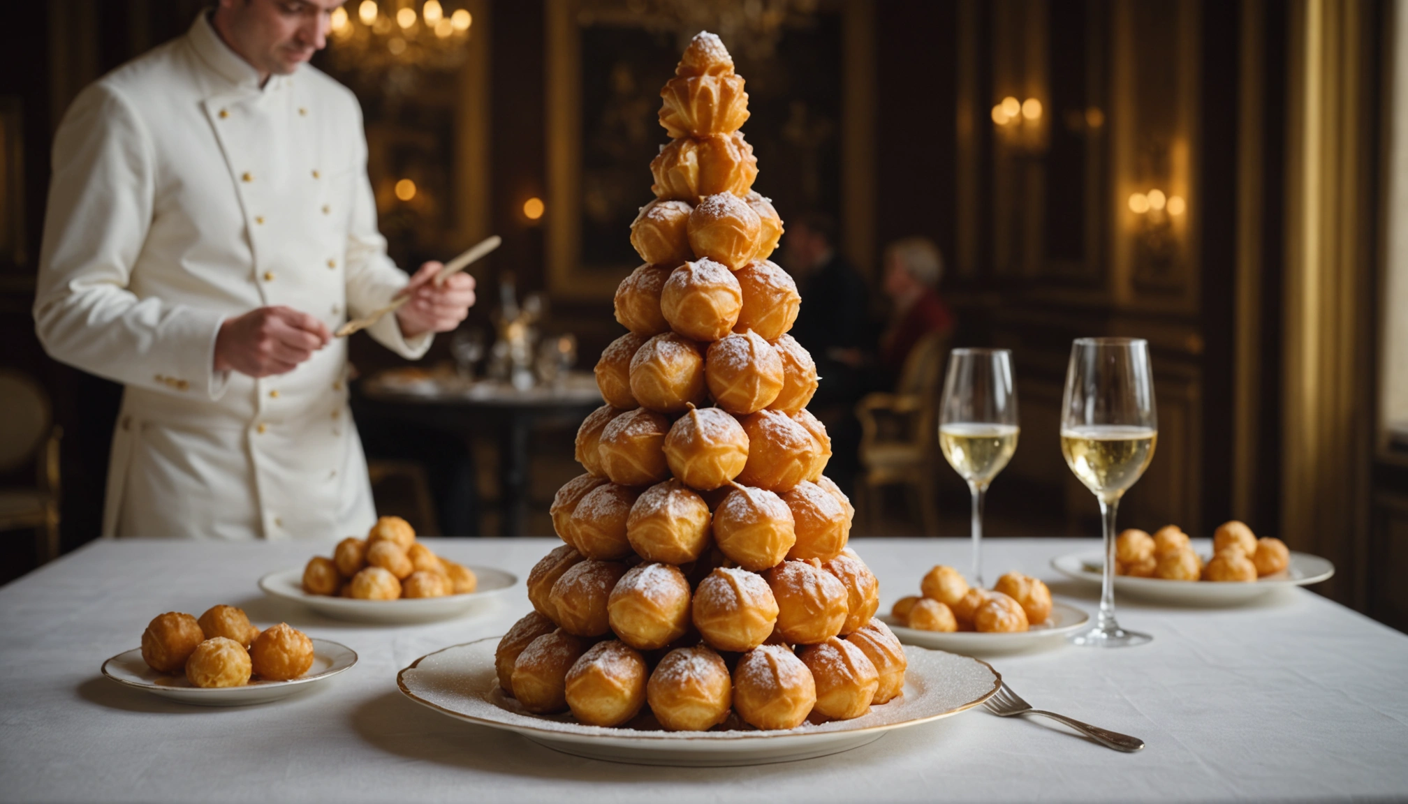 pièce montée en choux pour anniversaire