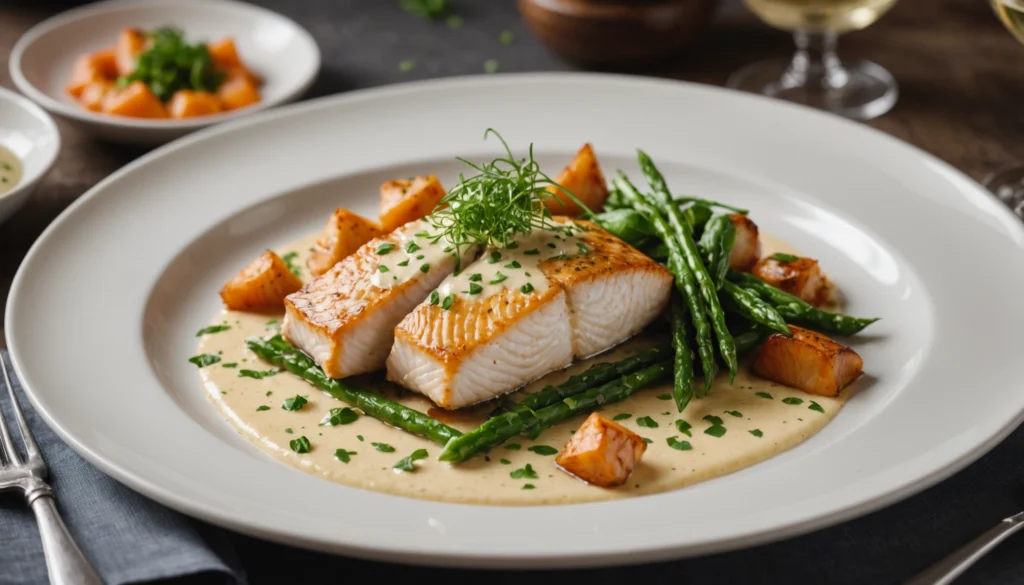 filet de lingue à la crème