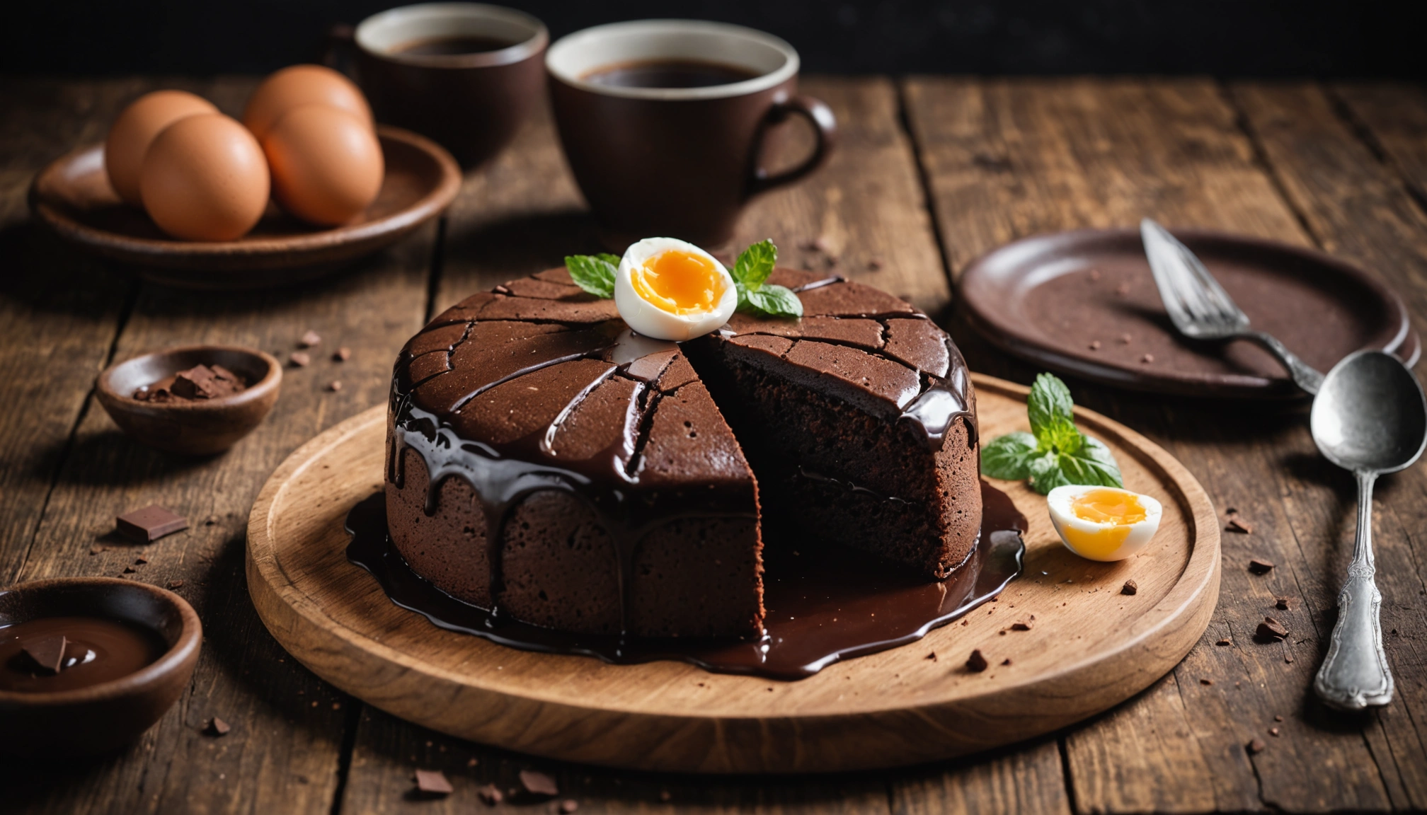 gateau chocolat sans oeufs thermomix