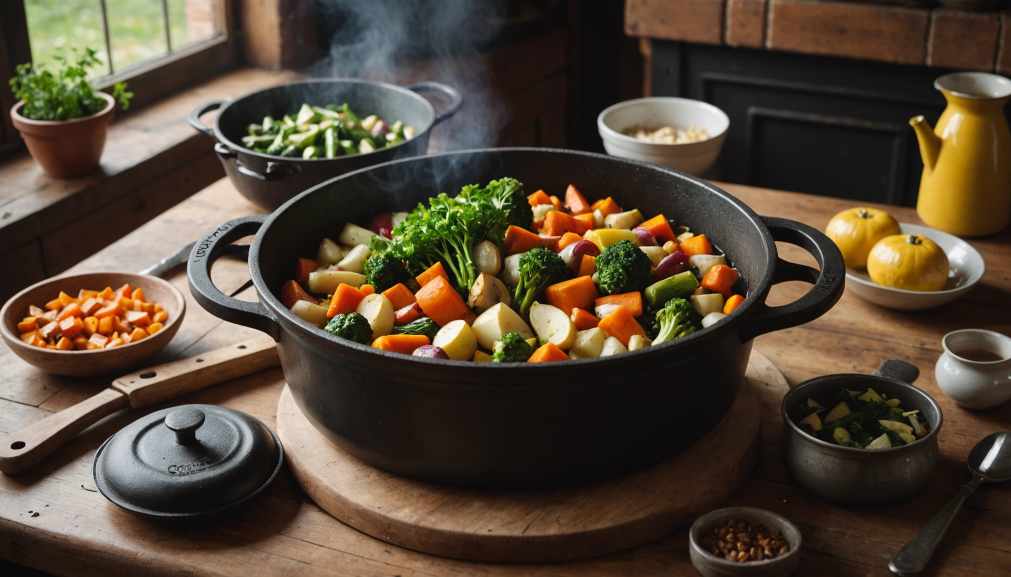 légumes fondants en cocotte
