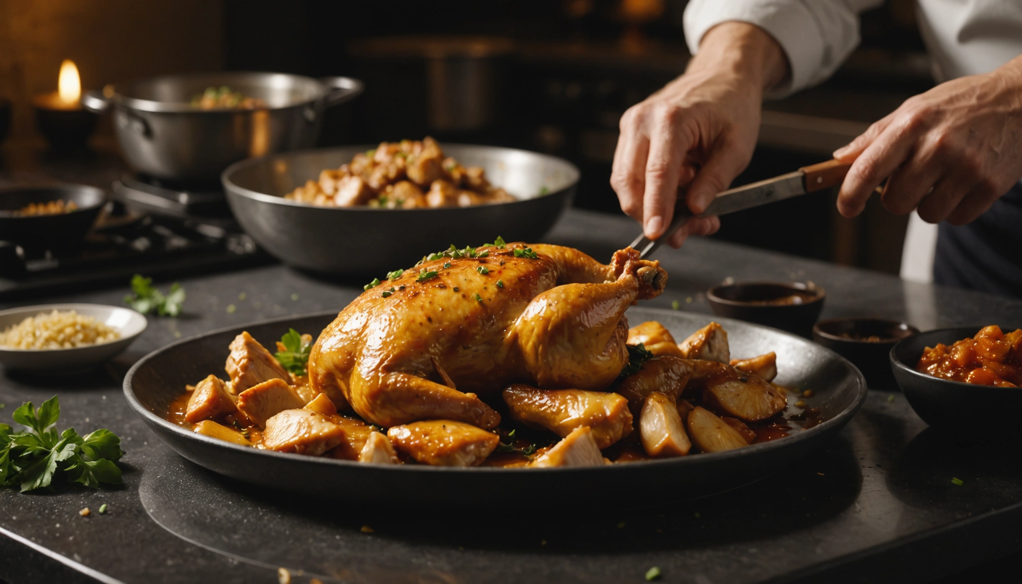 marinade poulet sauce soja miel gingembre
