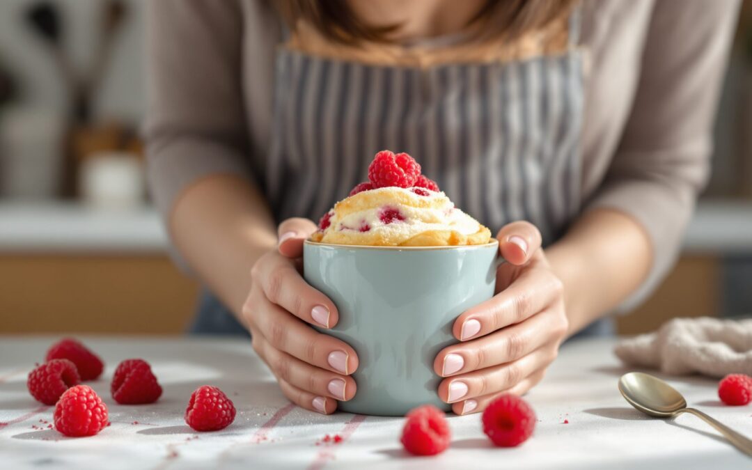 Mug cake framboise : la méthode express pour un dessert gourmand