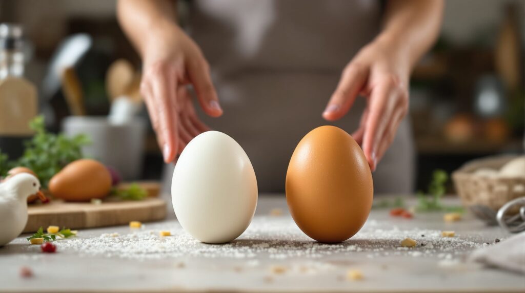 oeuf d'oie equivalent poule