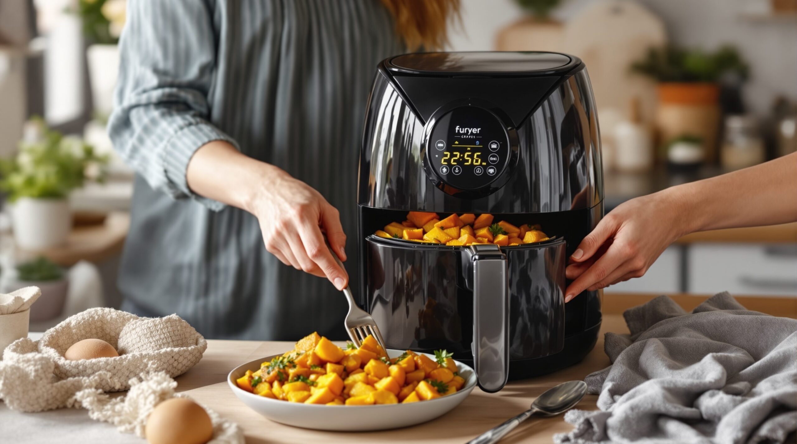 Recette_air_fryer_butternut_:_la_méthode_facile_pour_une_cuisson_parfaite recette air fryer butternut