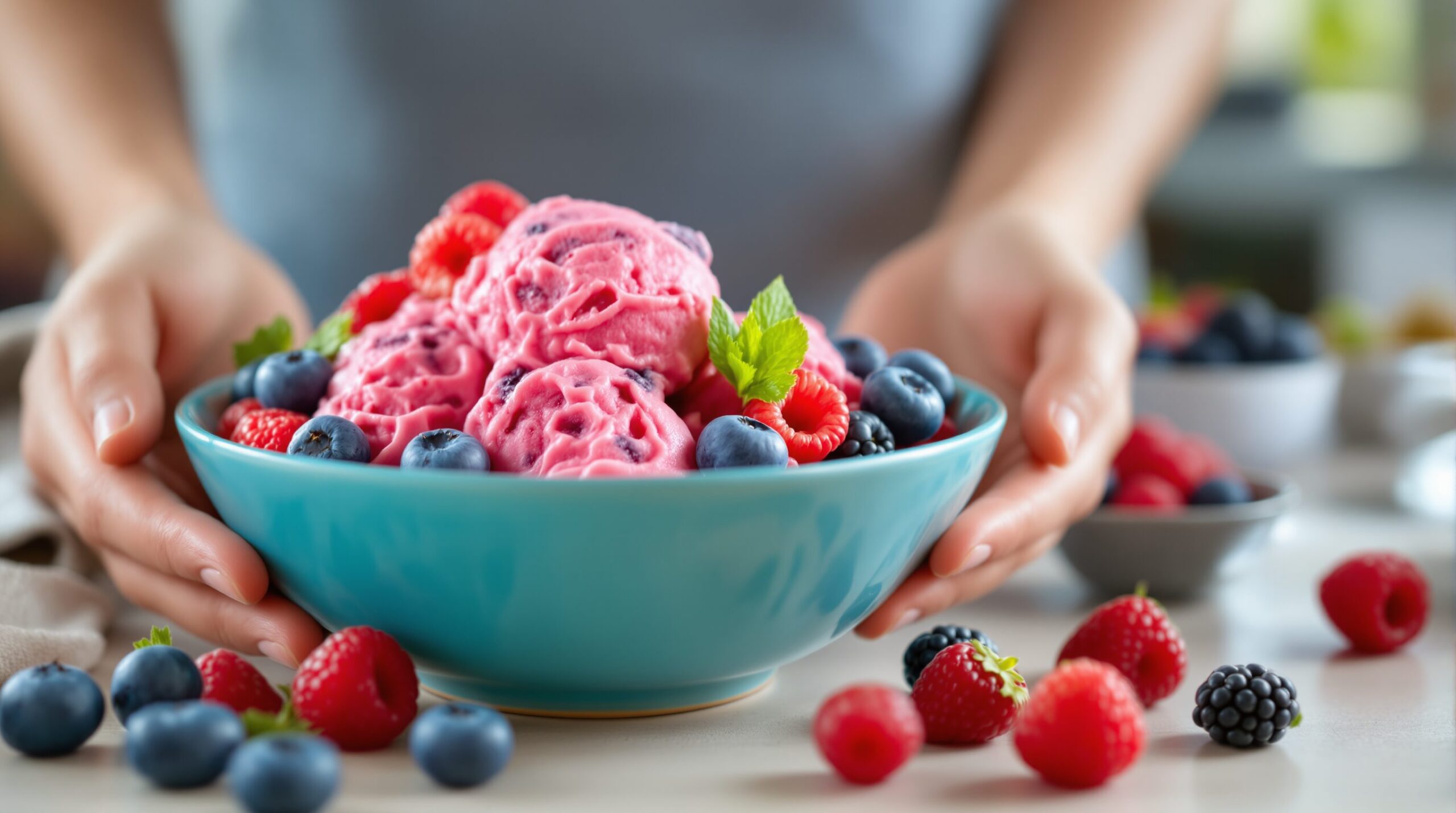 recette sorbet fruits rouges