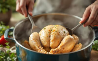 Temps cuisson poulet cocotte : la méthode simple pour une viande moelleuse