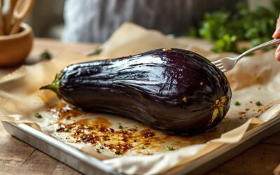 Aubergine au four entière : la technique inratable pour un résultat fondant