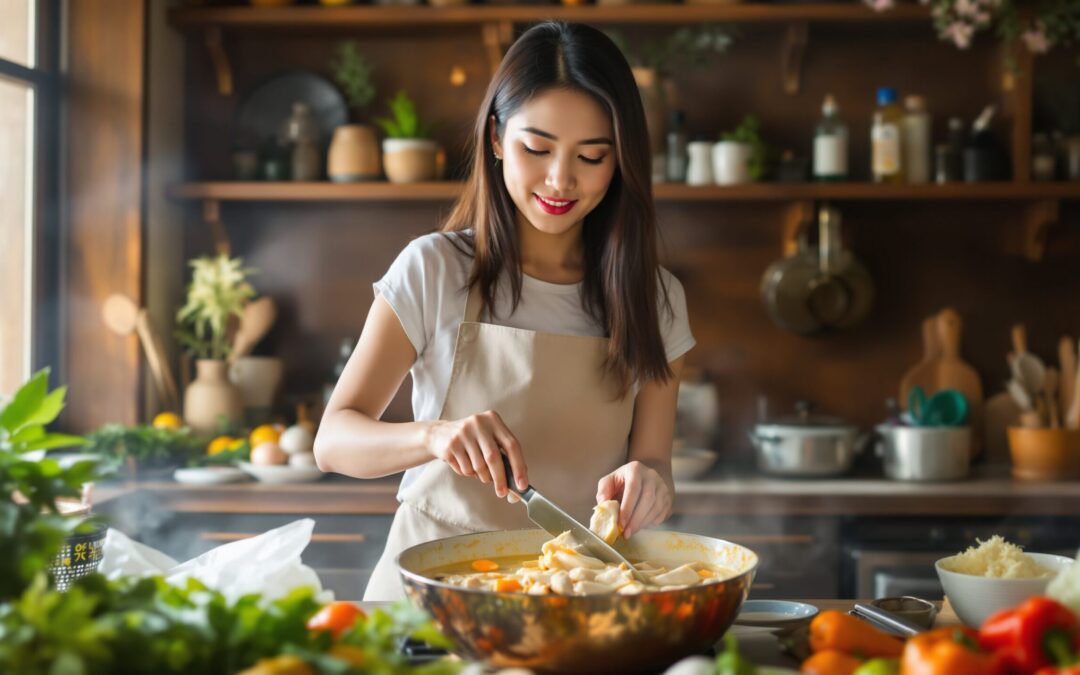 Curry thaï poulet : la recette authentique pour une viande ultra tendre