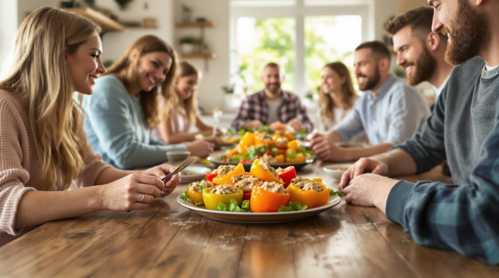 poivrons farci au poulet