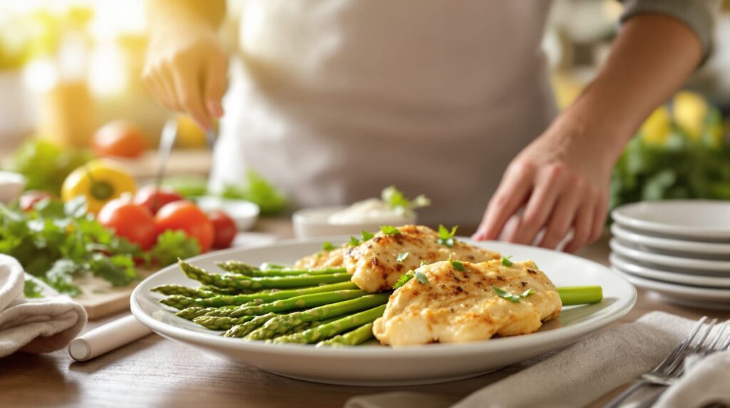 recette asperges poulet