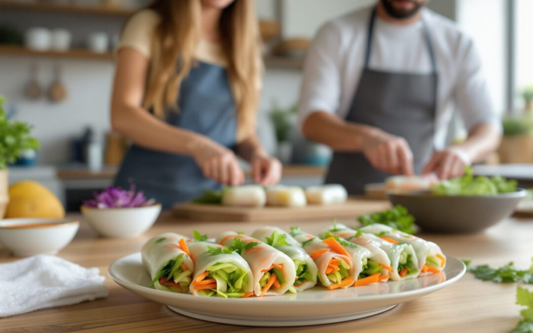 Rouleau de printemps légumes : la recette facile pour un repas sain