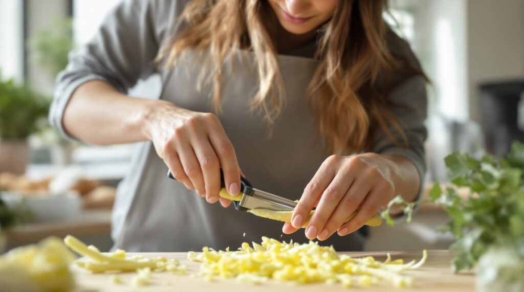 eplucher les asperges blanches