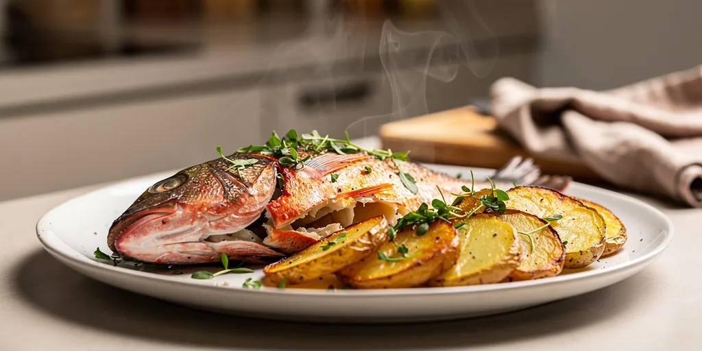 recette filet de rouget au four pomme de terre