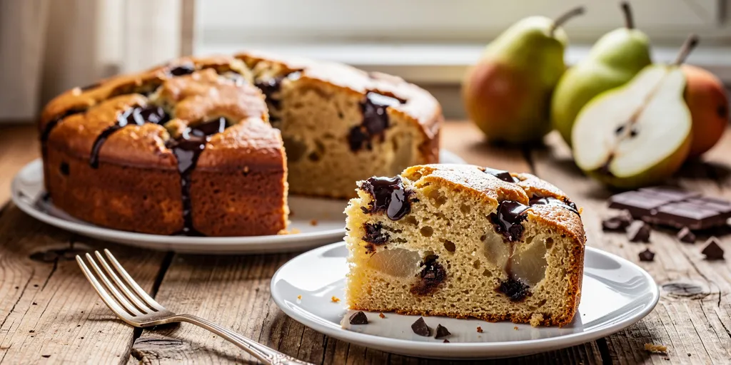 Recette gâteau poire pépites de chocolat : la méthode inratable pour un dessert moelleux