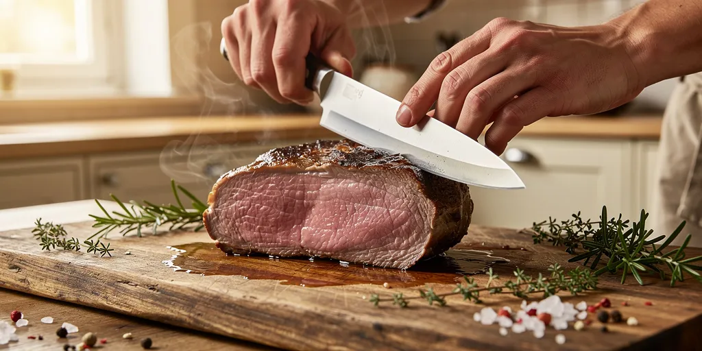 rôti de veau basse température