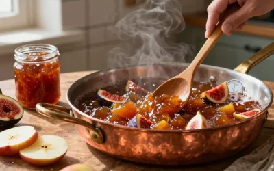 Confiture figue pommes : la méthode en bassine pour une texture parfaite