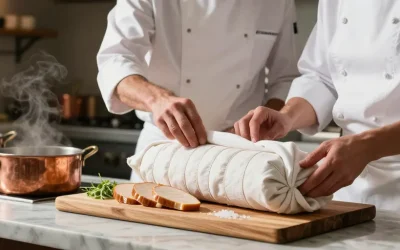 Cuisson torchon foie gras : la méthode précise pour une texture fondante