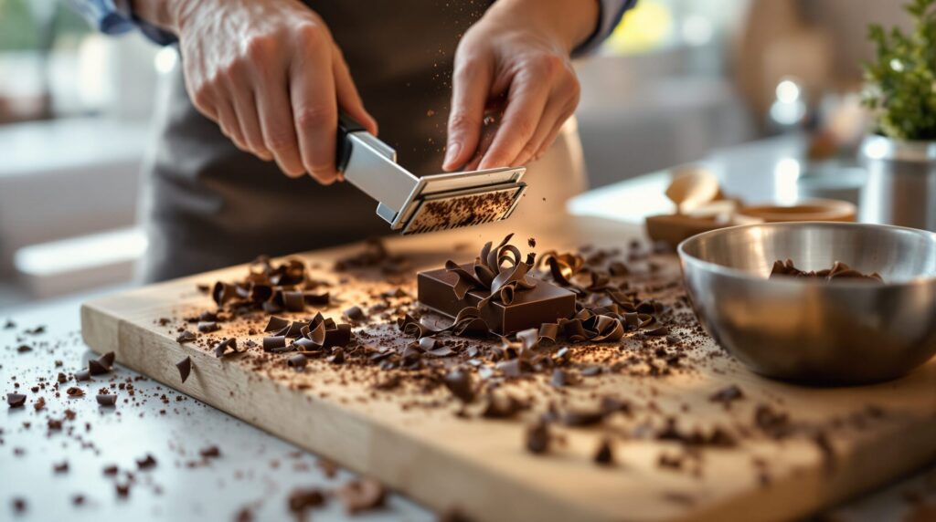 faire des copeaux de chocolat rapidement