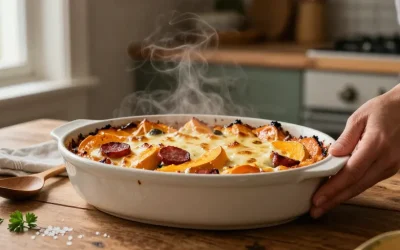 Gratin butternut chorizo : la méthode rapide pour un plat fondant