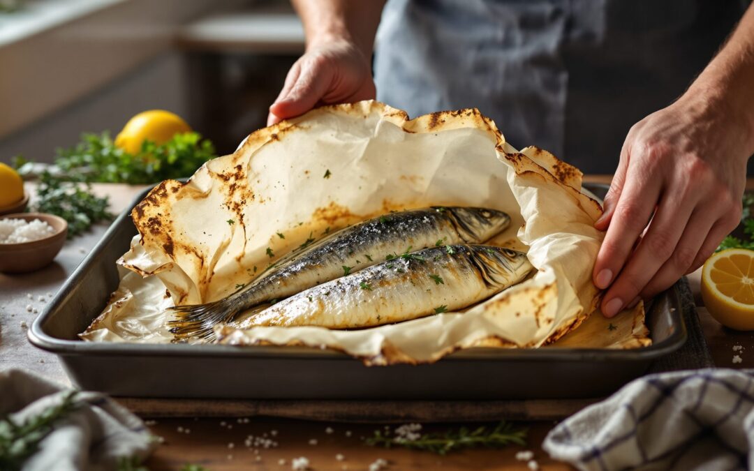 Maquereau au four : la cuisson en papillote pour une chair moelleuse