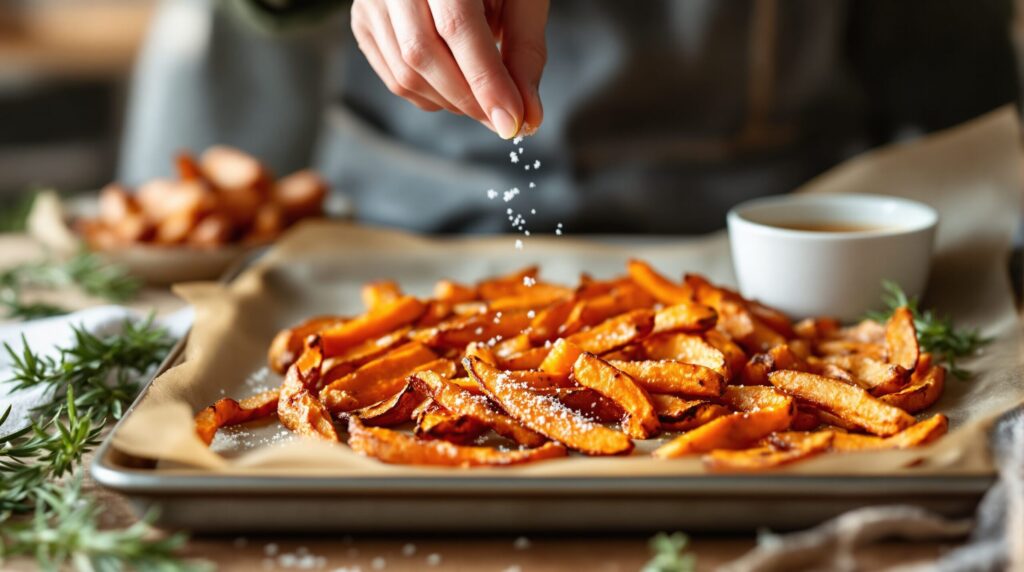 patate douce frites four