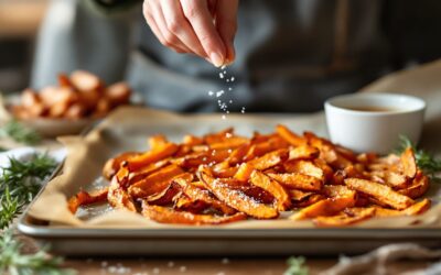 Patate douce frites four : la technique simple pour des frites croustillantes ?