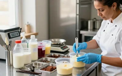 Quels accessoires et matières premières sont indispensables pour devenir glacier ?