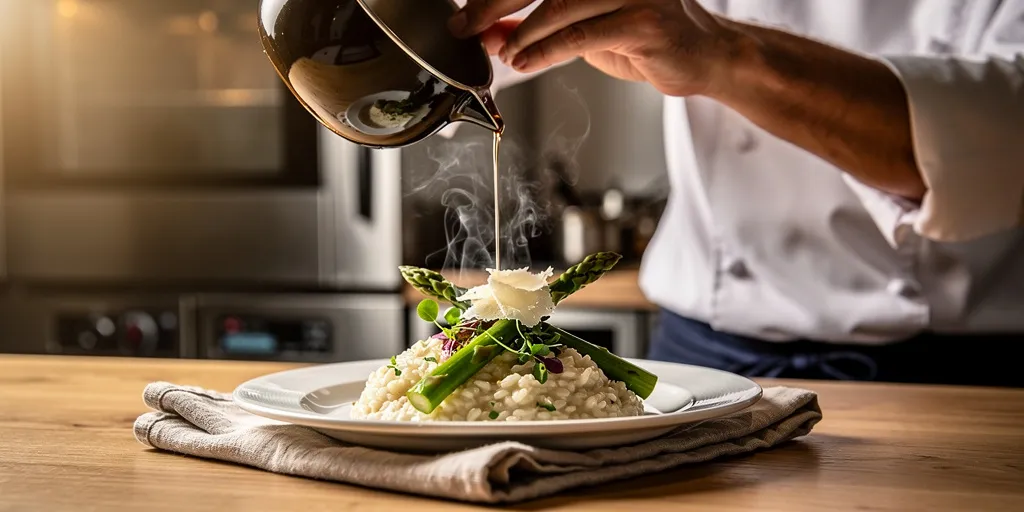 Risotto asperges gastronomique : la méthode pro pour une onctuosité parfaite