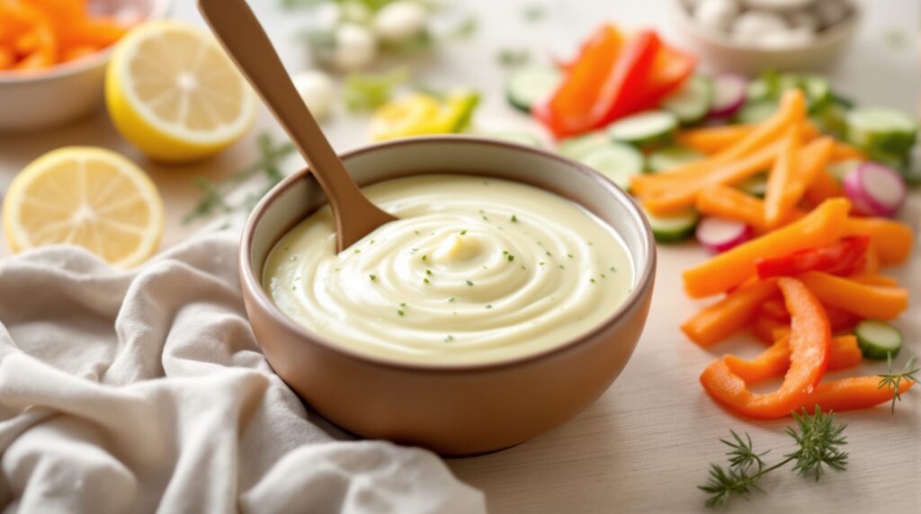 sauce crudité fromage blanc moutarde