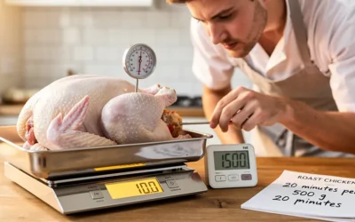 Temps cuisson poulet entier : le calcul selon le poids ?