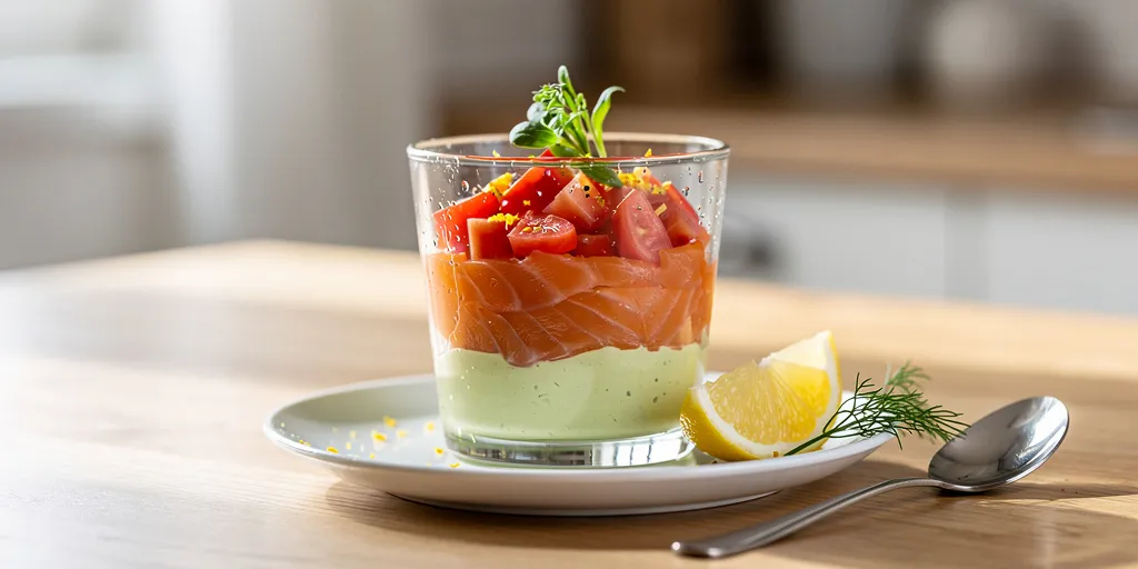 verrine saumon avocat tomate