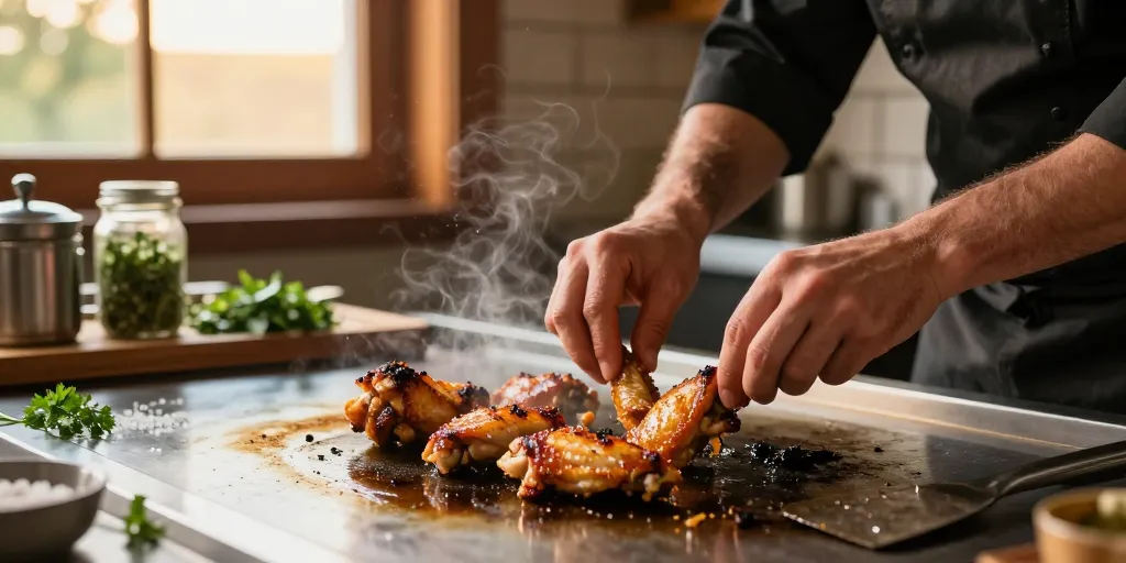 Aile de poulet plancha : la technique simple pour des ailes croustillantes