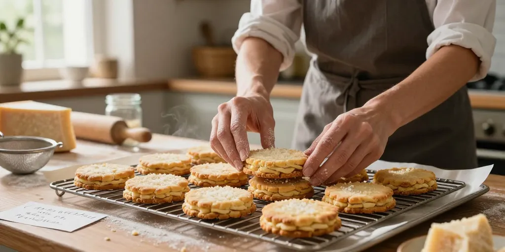 Biscuit au parmesan : la méthode rapide pour des sablés croustillants