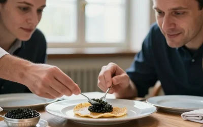 Comment manger du caviar avec des blinis ?