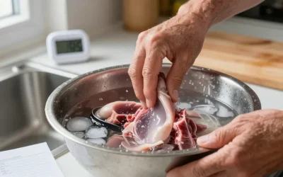 Dégorger une langue de bœuf : le temps selon la méthode ?