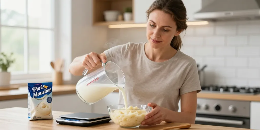 Purée Mousline : le dosage lait et eau pour une purée parfaite