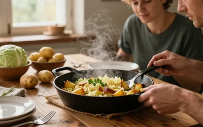Recette chou pommes de terre : la poêlée rapide pour un dîner savoureux