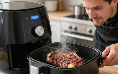 Steak surgelé au air fryer : la méthode rapide pour une cuisson parfaite