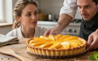 Tarte à la mangue pâte sablée : la recette pour un fond croustillant