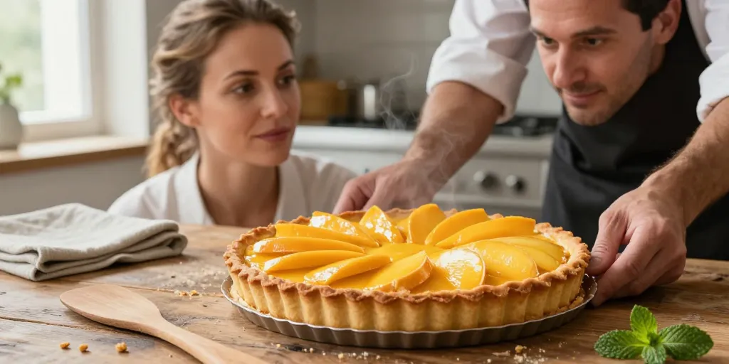 tarte à la mangue pâte sablée
