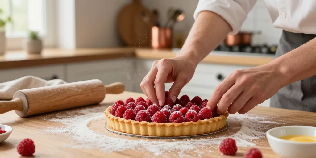 Tarte sablée framboises : la méthode simple pour un fond parfait