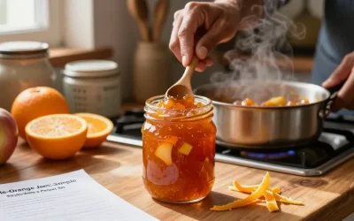 Confiture pomme orange recette : La méthode simple pour une prise parfaite