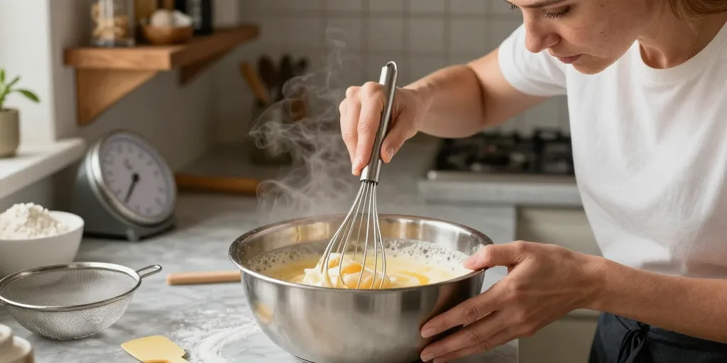 Génoise au bain marie : La méthode précise pour une texture moelleuse