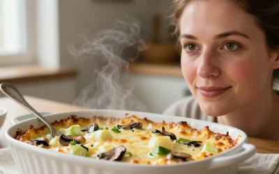 Gratin de crozet poireaux champignons : la méthode simple pour un gratin fondant