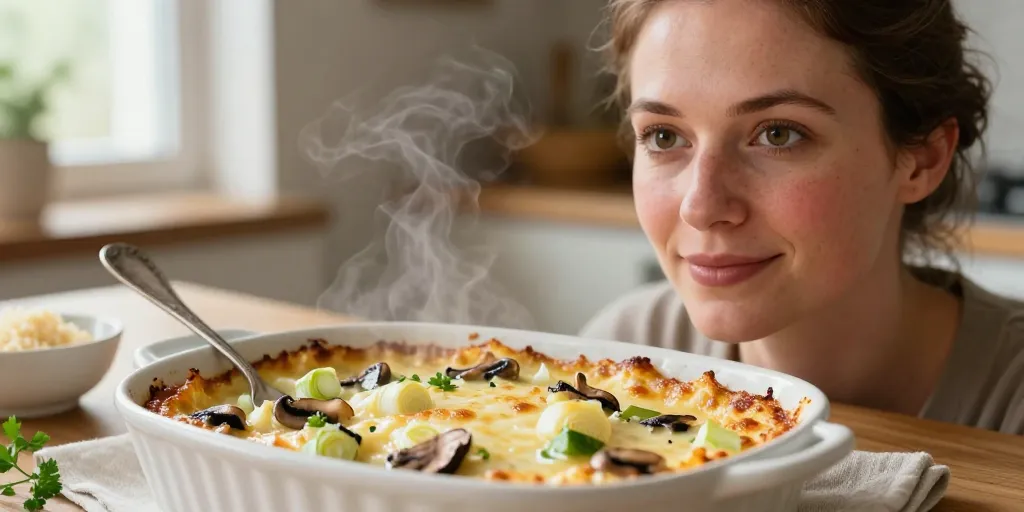 Gratin de crozet poireaux champignons : la méthode simple pour un gratin fondant