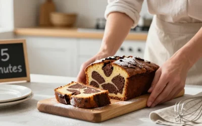 Recette marbré : le cake moelleux chocolat et vanille en 45 minutes