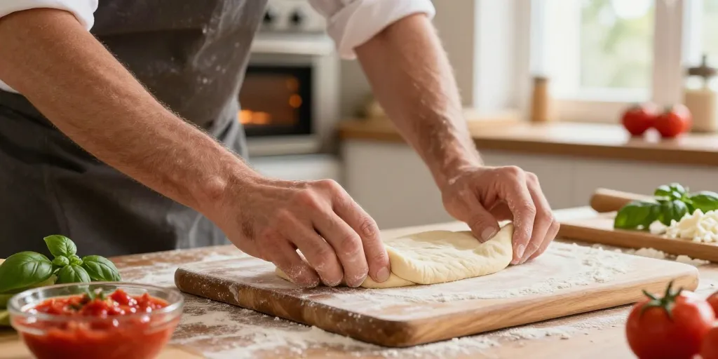 Recette pizza : la pâte express pour une croûte moelleuse et croustillante