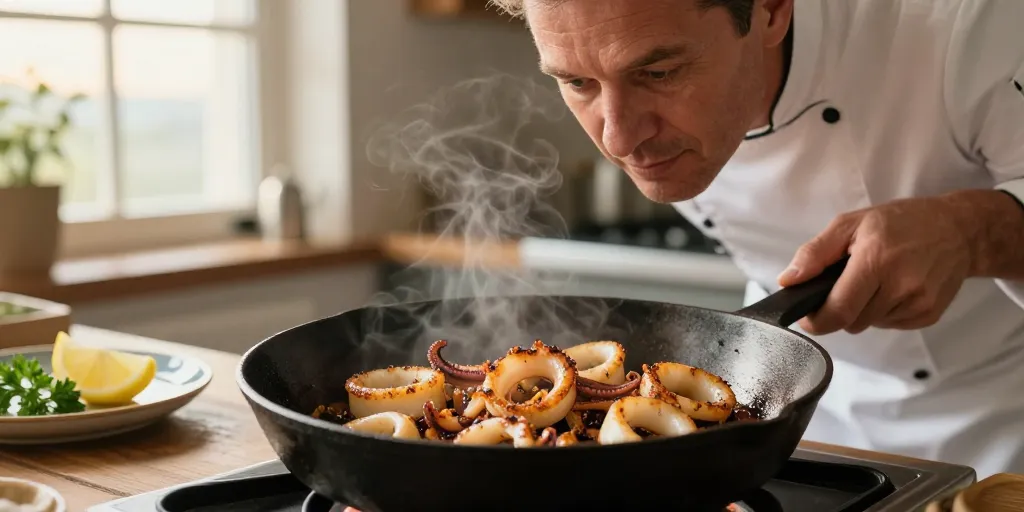 Temps de cuisson anneau de calamar : la durée pour une texture tendre ?