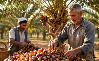 Dattes fraiches arbre : la récolte du palmier pour une saveur naturelle